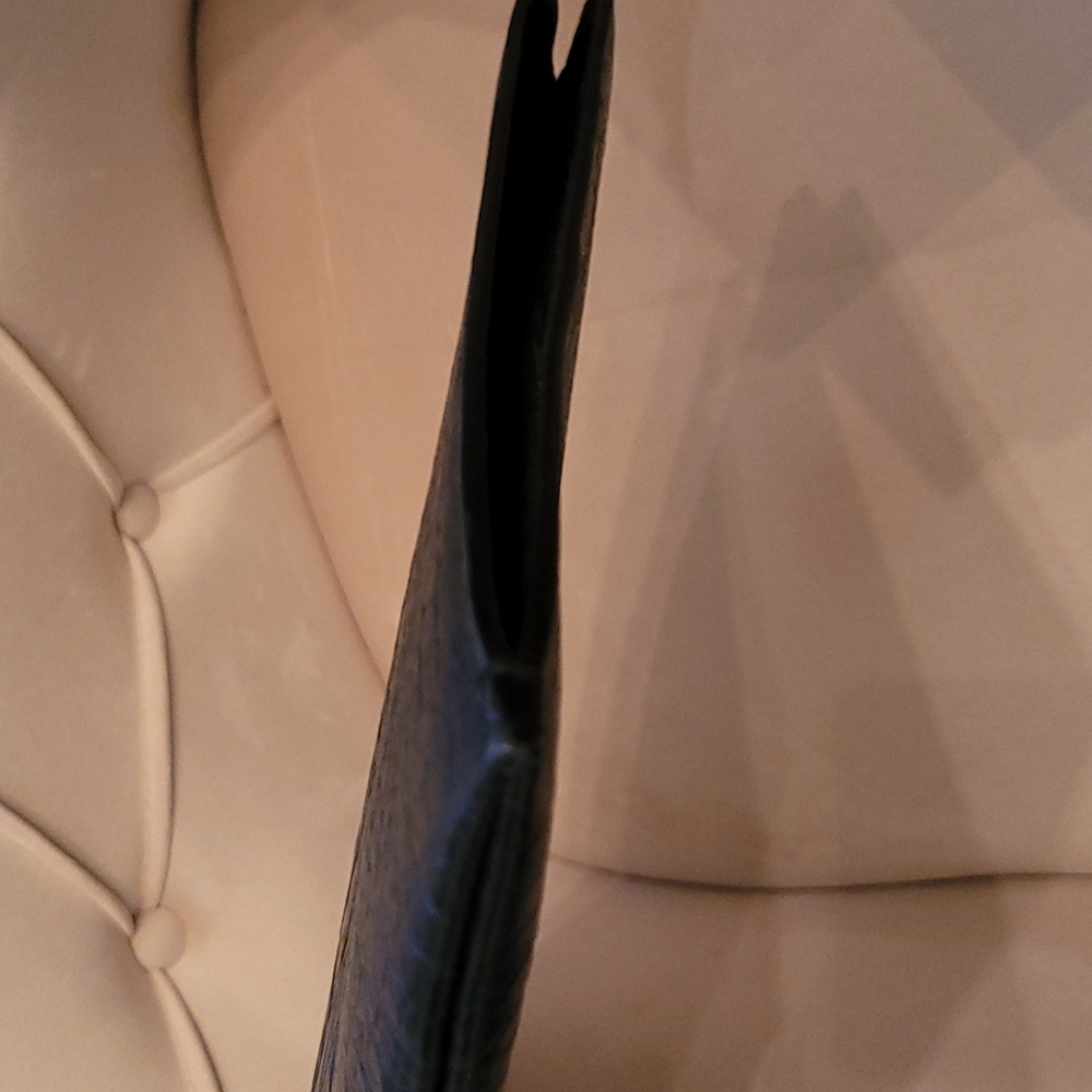 YSL Black on Black Leather Laptop Document case - Picture 5 of 8